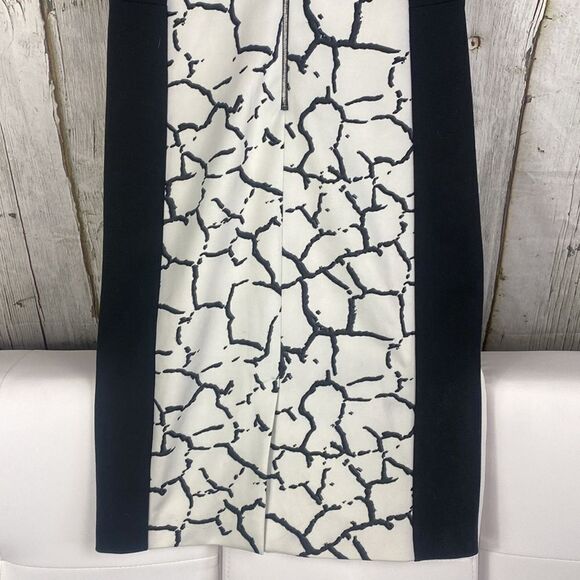 Ann Fontaine Penda Black and White Shift Dress Size 6 - Picture 8 of 11